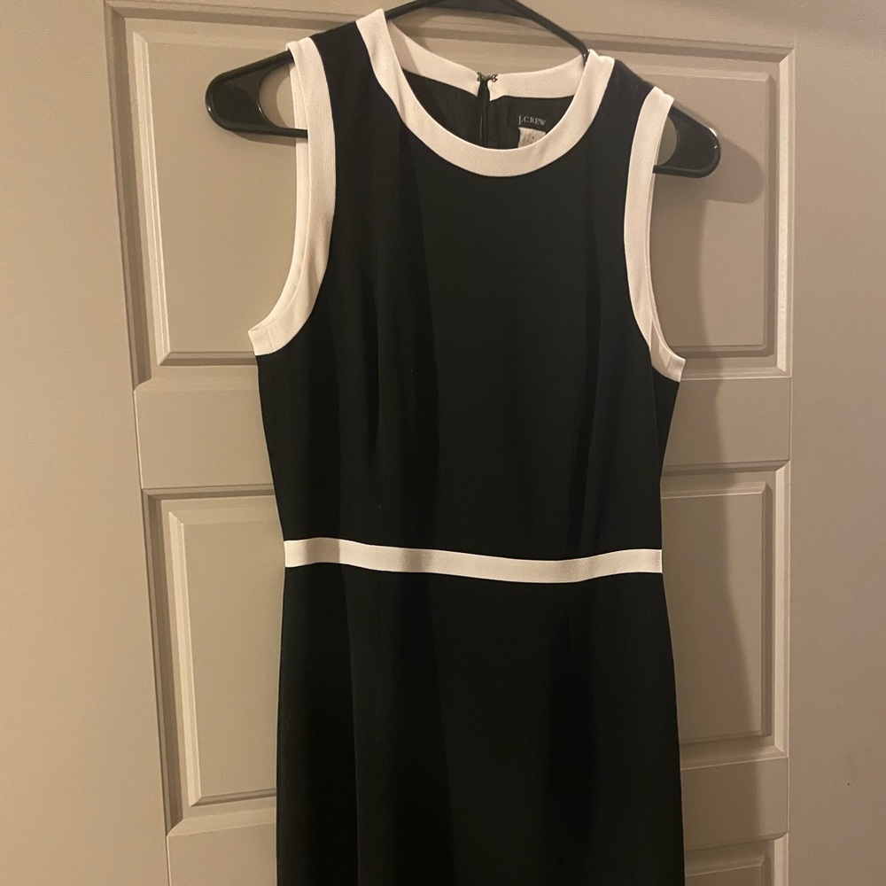 J Crew Dress 👗 Black & White Size 4